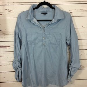 Light Blue button up tunic